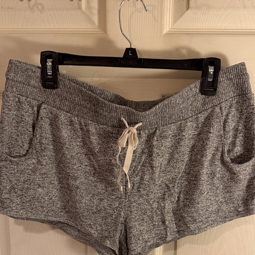 Express Heather Gray Knit Shorts